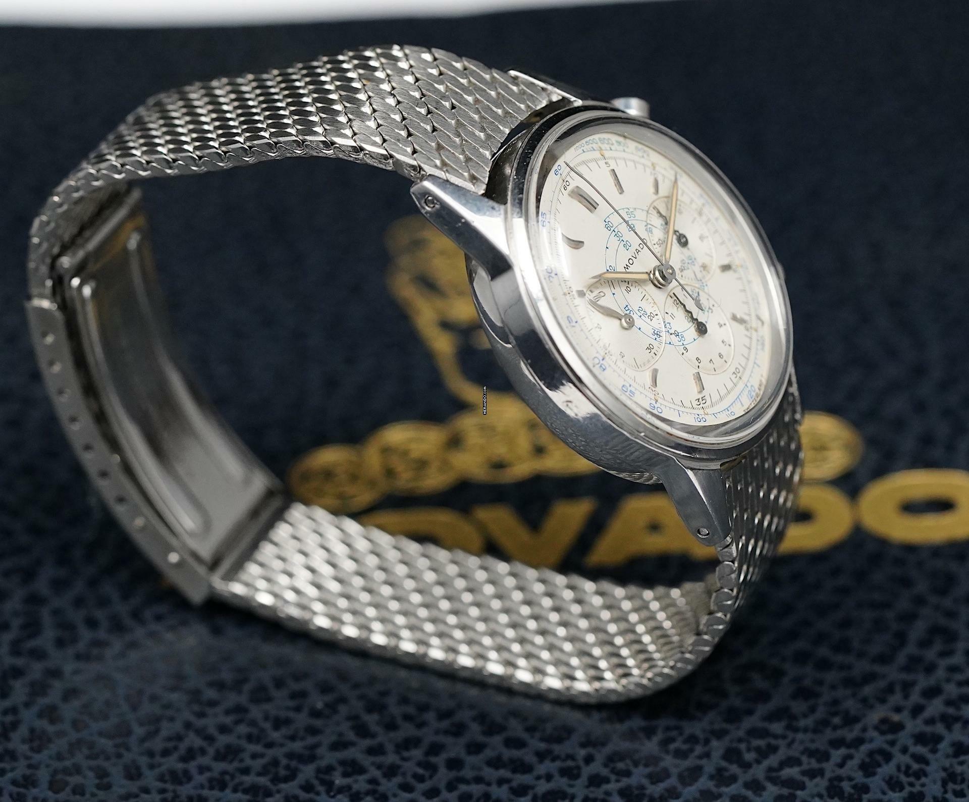 Thumbnail von Movado M95 Chronograph Sub Sea with Rare Dial and Bracelet Vintage