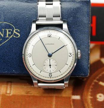  Longines Oversize Calatatrava with Rare SECTOR Dial Vintage Box and Extract 