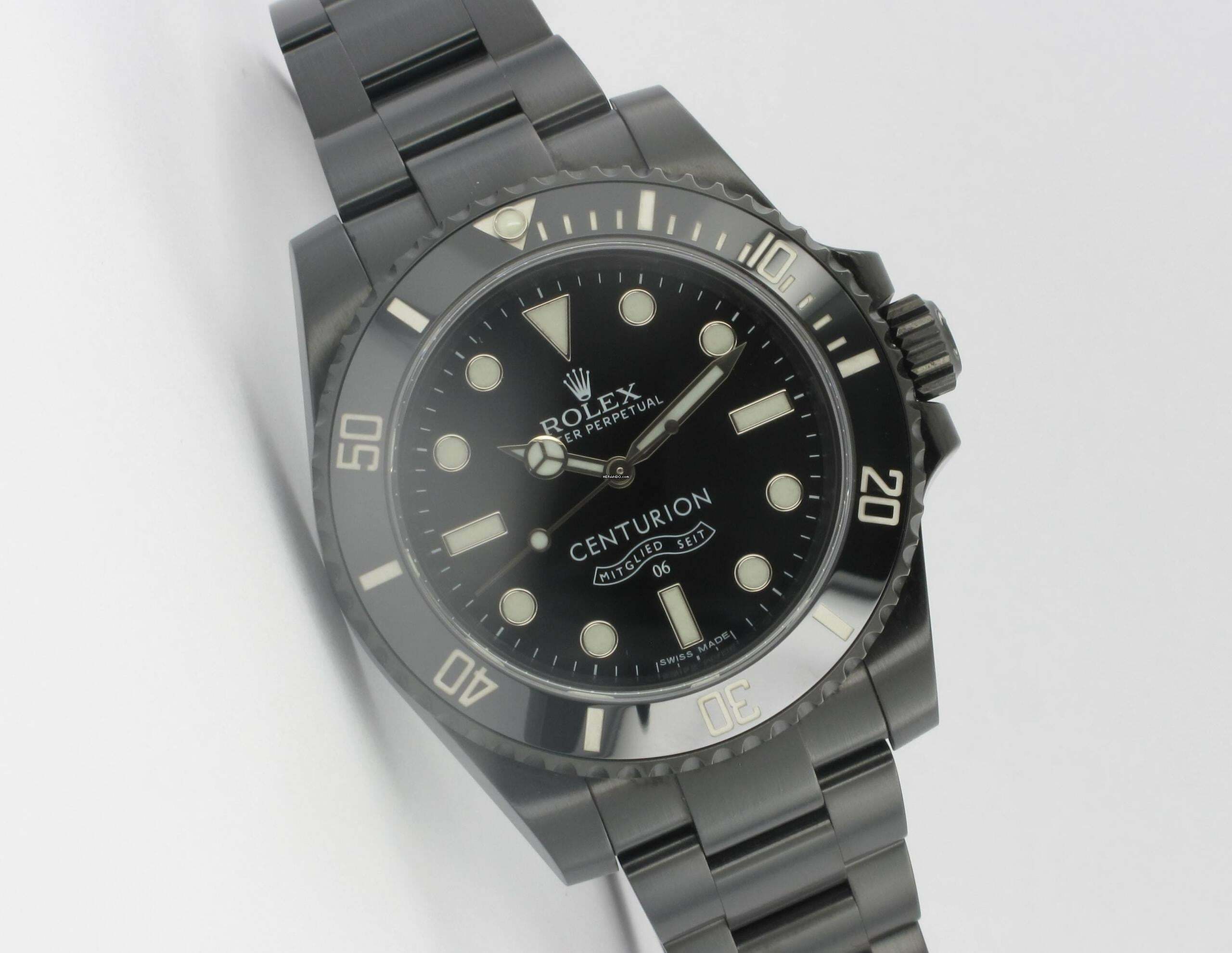 Rolex Submariner (No Date) Blaken PVD/DLC Centurion Limited 36 Pieces