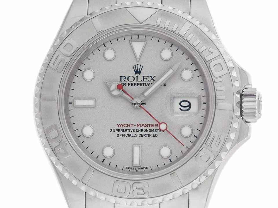  Rolex Yacht-Master Ref.168622 2005 Full Set sehr gut Vintage Yacht-Master Medium Stahl 950 Platin 