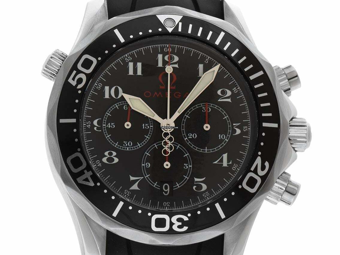  Omega Seamaster Olympic Ref.2896.51.91 2009 Full Set sehr gut Vintage Seamaster Olympic Chronograph 