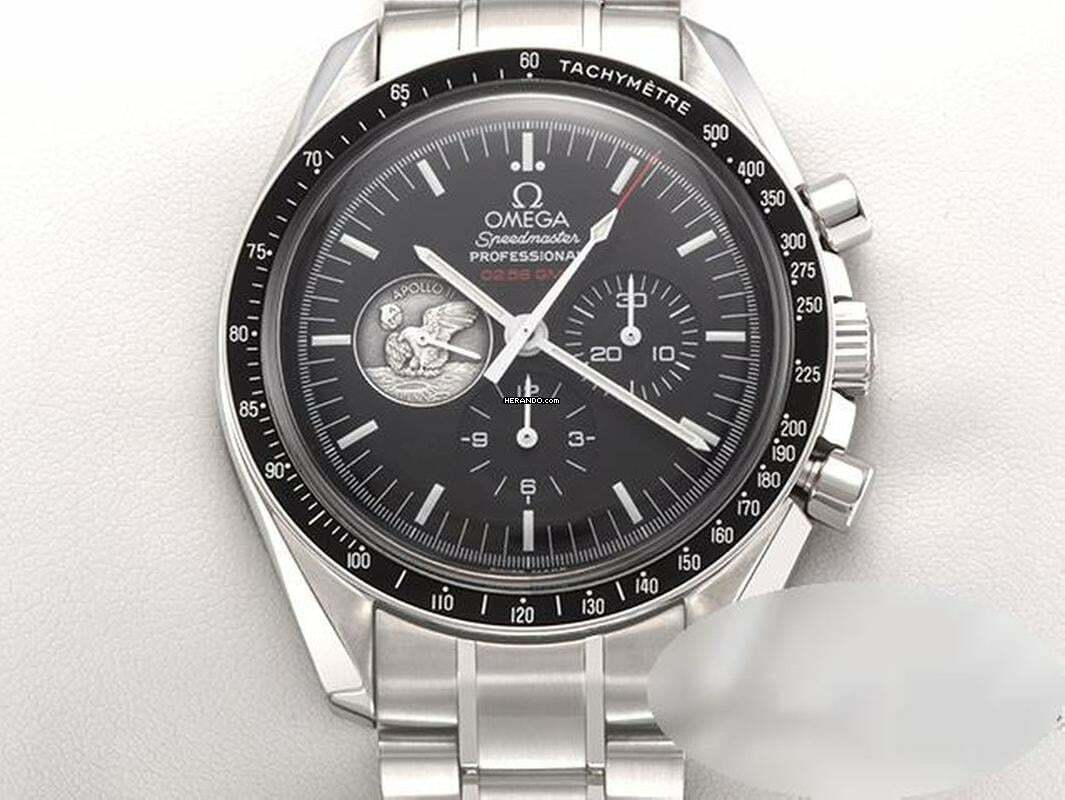  Omega Speedmaster Professional Moonwatch Apollo 11 311.30.42.30.01.002 Alter 2009 Steel Black Dial 