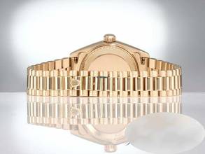 Thumbnail von Rolex Lady-Datejust Gelbgold 750 Diamanten Automatik Gold Damen 18kt Yellow Gold President-band Chronometer Oyster