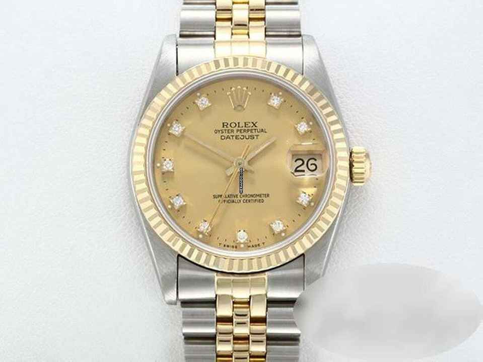  Rolex Datejust 31 31mm 68273 Stahl Gelbgold 750 Diamanten Automatik Stainless Steel 18kt Yellow Gold Jubilé-band Chronometer Oyster 