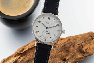 Thumbnail von NOMOS Tangente Glashütte Tangente Sport Stahl Handaufzug Herrenuhr Ref. 502 B&P 2002