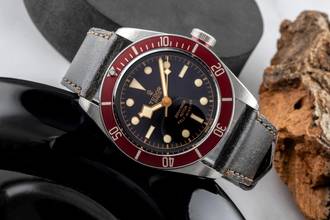 Thumbnail von Tudor Black Bay Heritage Black Bay Smiley Dial Automatik Herrenuhr Ref. 79220R B&P 2012