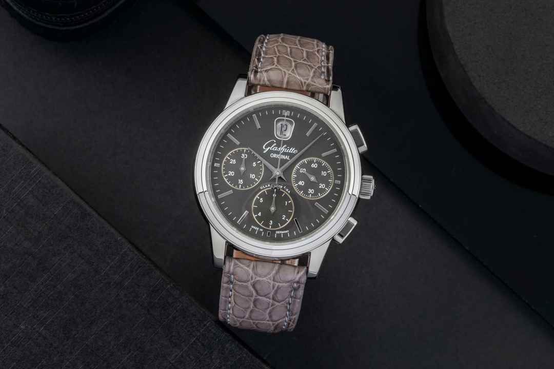  Glashütte Original Senator Chronograph Stahl Automatik Ref. 39-31-14-23-04 Box 