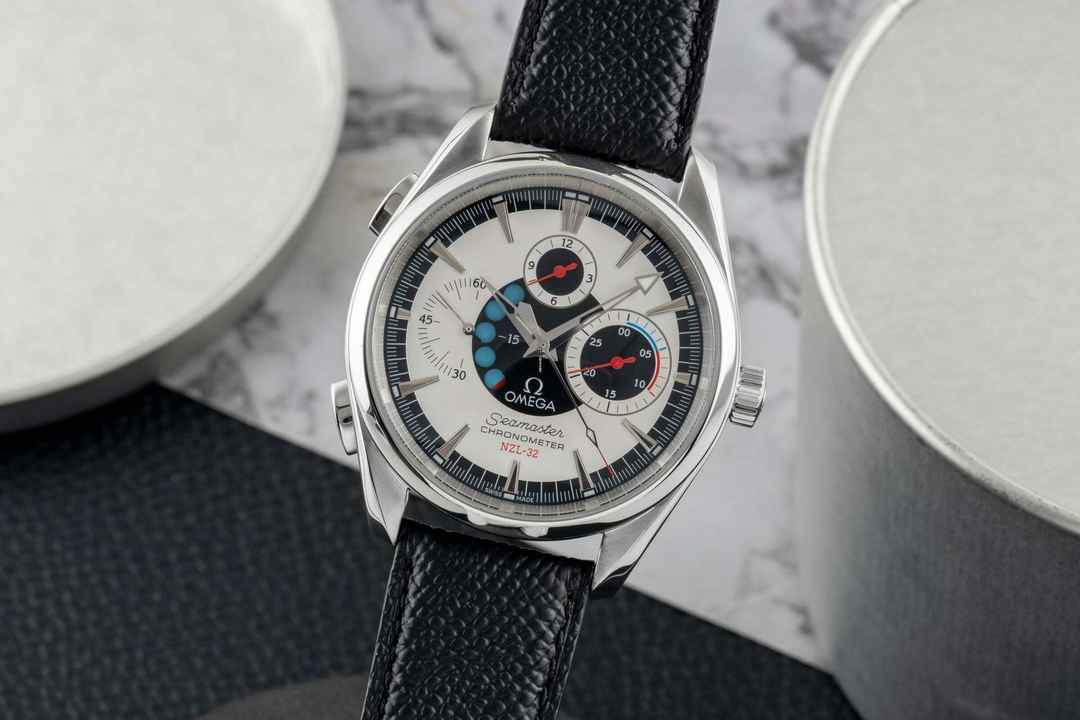  Omega Seamaster Aqua Terra NZL-32 Aqua Terra Chronograph Automatik Stahl Ref. 2813.30.81 