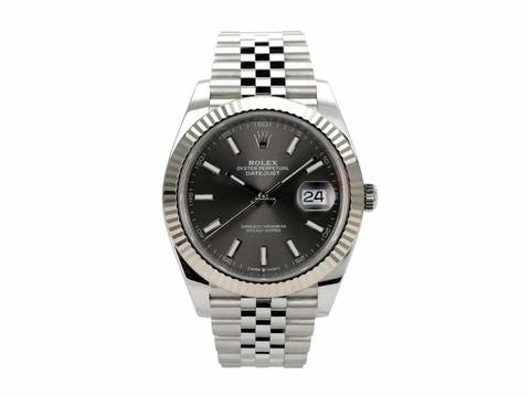  Rolex Datejust 41 Edelstahl Weißgold 126334 Rhodium Jubile-Band 