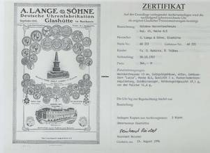 Thumbnail von A. Lange & Söhne Qualität 1A 18k Gold Taschenuhr-Original Etui und Zertifikat 1907 BOX and Pappers