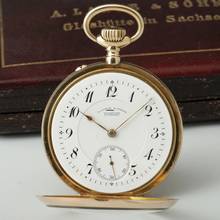 Thumbnail von A. Lange & Söhne Qualität 1A 18k Gold Taschenuhr-Original Etui und Zertifikat 1907 BOX and Pappers
