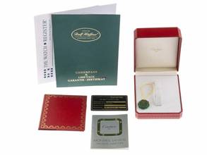 Thumbnail von Cartier Santos Galbée Lady PM kleines Modell Ref.166930 1990 Full Set sehr gut Vintage Santos Galbee Lady PM kleines Modell