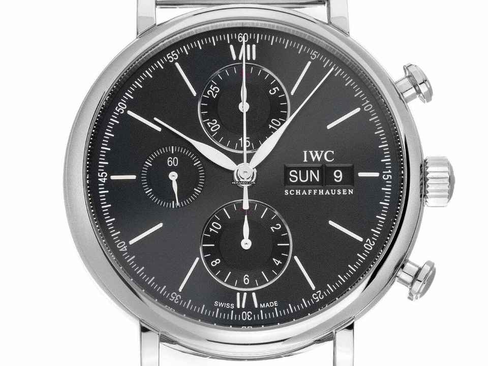  IWC Portofino Chronograph Ref.IW391030 2017 Full Set wie Neu Vintage Portofino Chronograph 