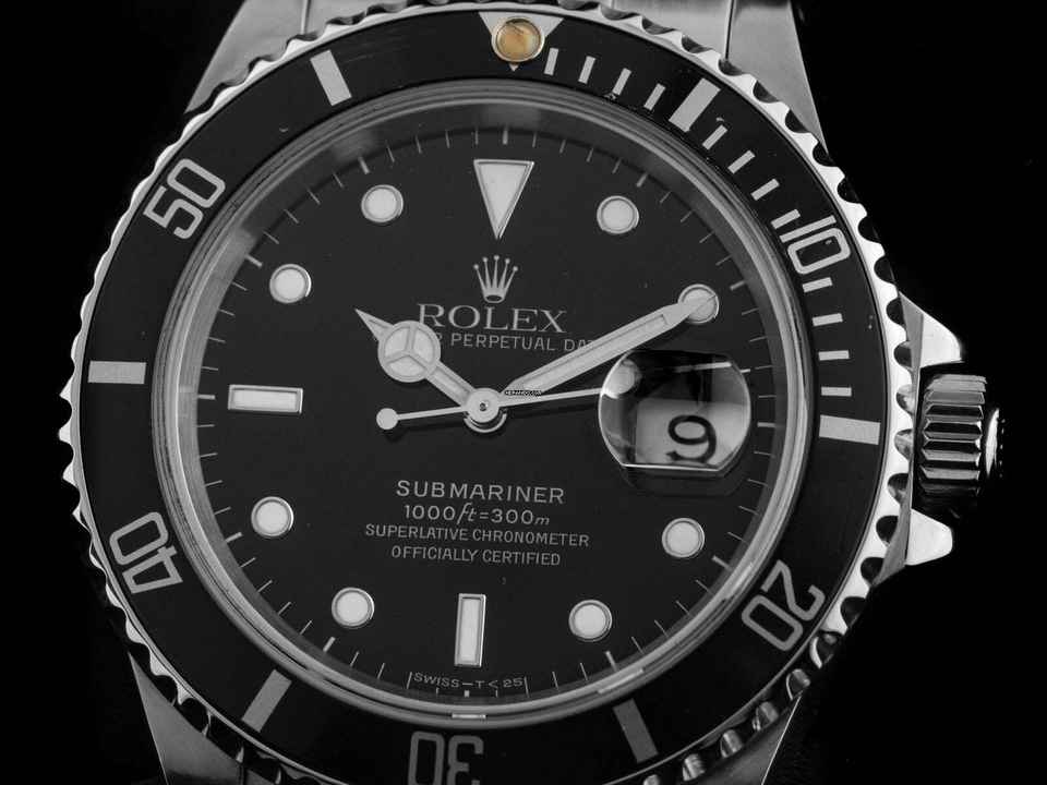  Rolex Submariner Date Ref.16610 1993 Box&Beschreibung sehr gut Vintage Submariner Date 