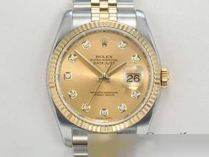 Thumbnail von Rolex Datejust 36 36mm 116233 2015 Diamanten Stahl Gelbgold 750 Automatik Stainless Steel 18kt Yellow Gold Jubilé-band Chronometer Oyster