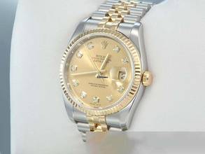 Thumbnail von Rolex Datejust 36 36mm 116233 2015 Diamanten Stahl Gelbgold 750 Automatik Stainless Steel 18kt Yellow Gold Jubilé-band Chronometer Oyster