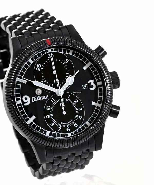  Tutima Grand Classic Black Chronograph Ref. 781-32 
