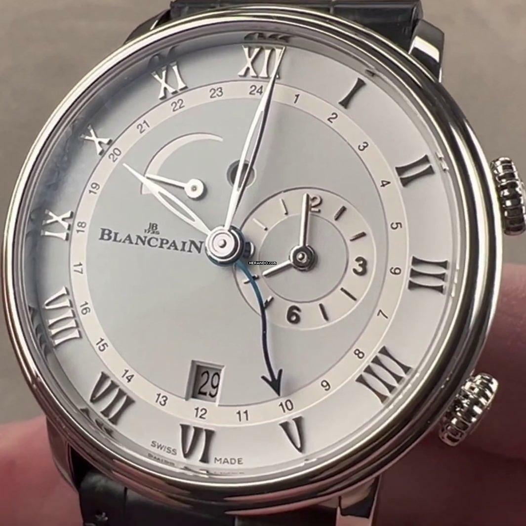  Blancpain Villeret Reveil Gmt NEW FULL SET 