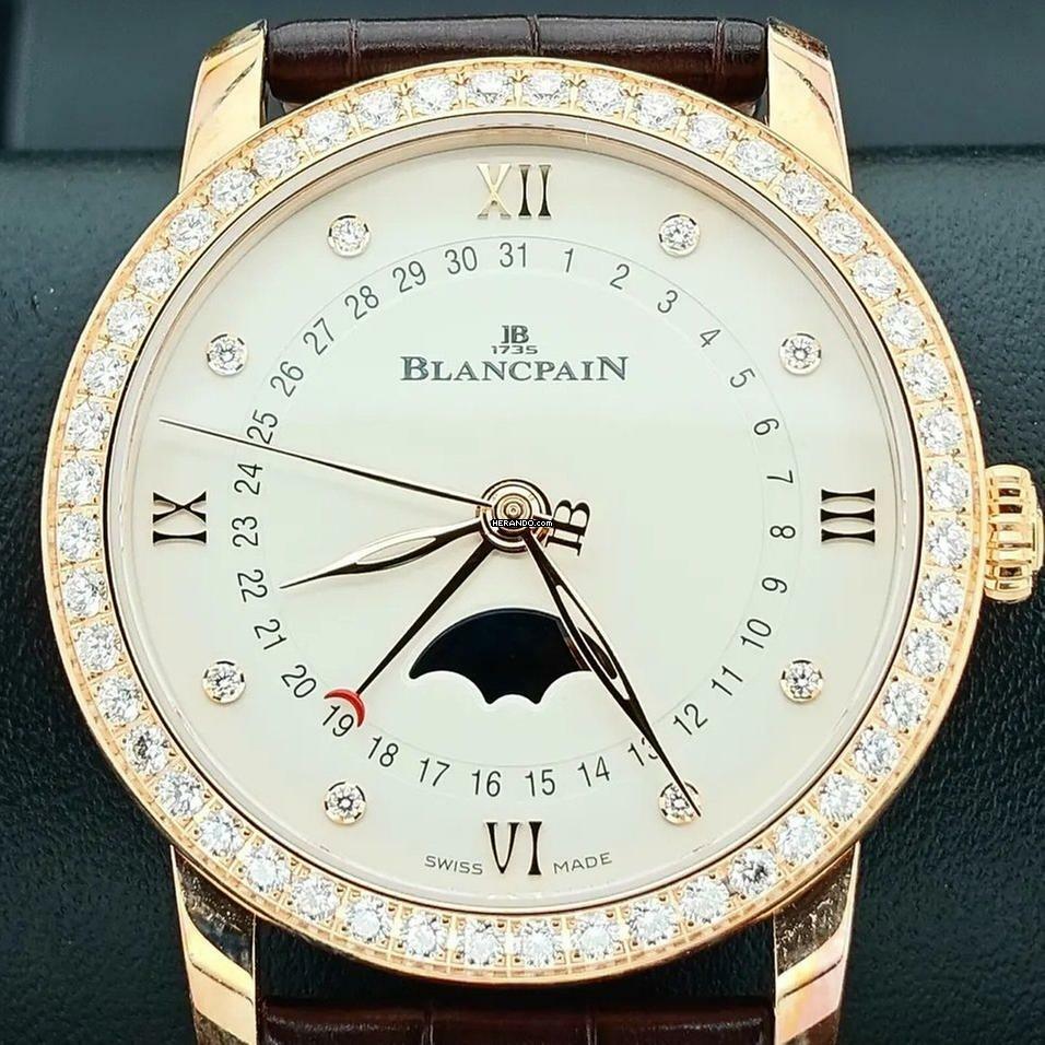  Blancpain Villeret Quantieme Phases De Lune 33.2 Mm NEW FULL SET 