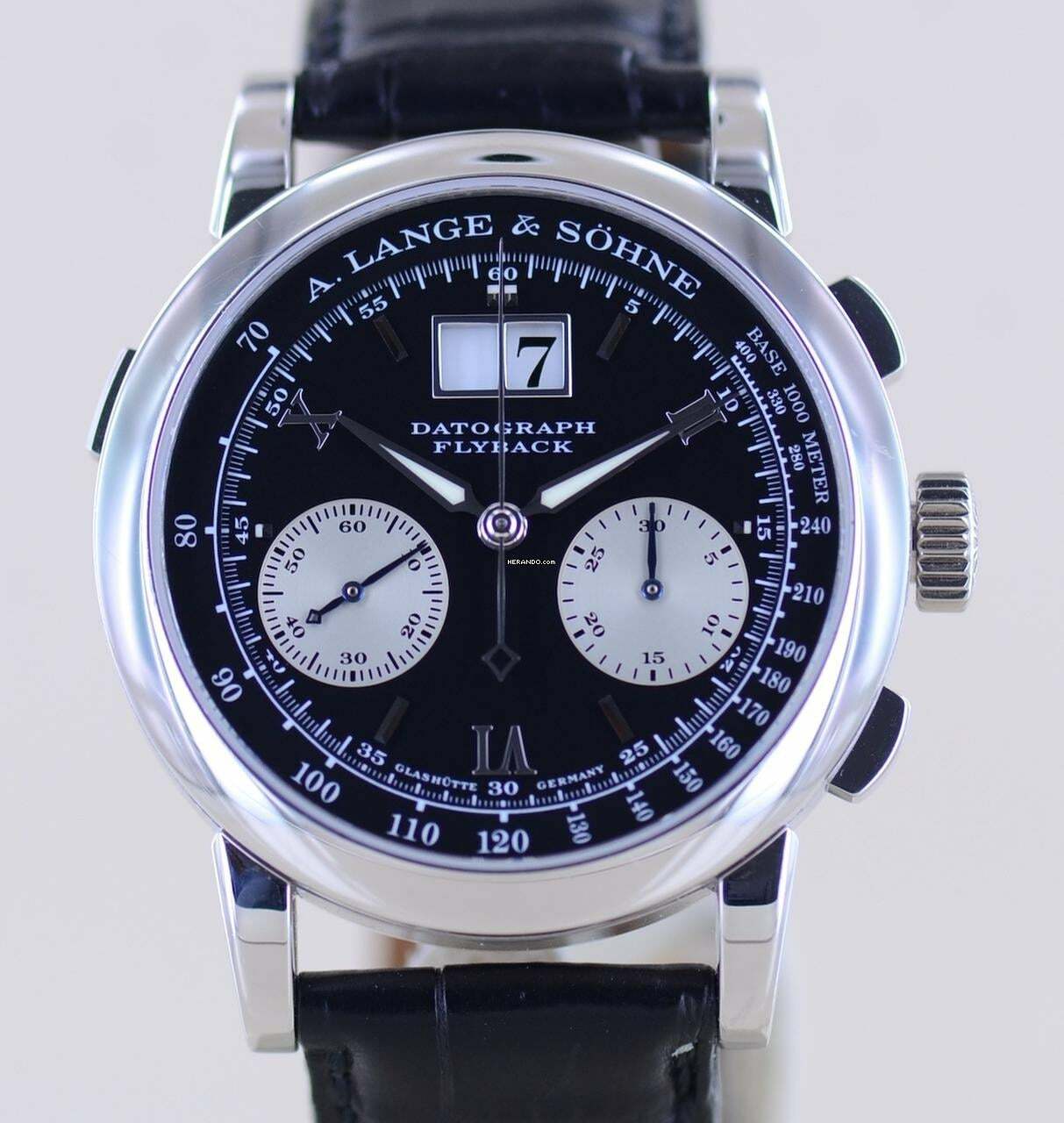 A. Lange & Söhne Datograph Flyback Platin Big Date Traumuhr B+P Chronograph Faltschließe
