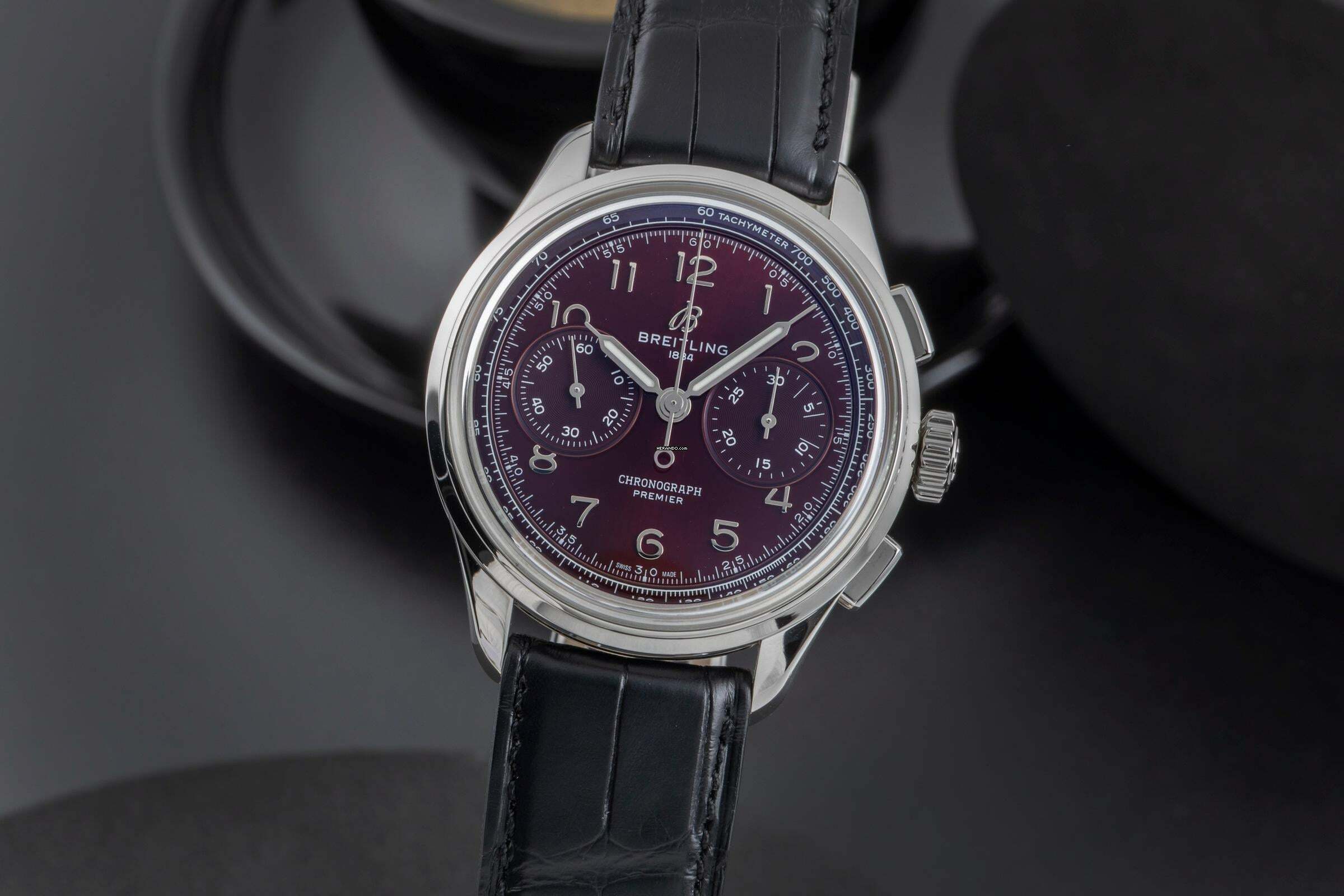  Breitling Premier Chronograph Stahl Handaufzug Ref. AB0930D41K1P1 Limited 