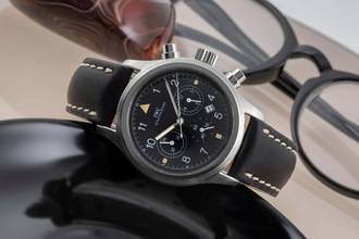 Thumbnail von IWC Fliegeruhr Chronograph Pilot Chronograph Edelstahl Quarz Herrenuhr Edelstahl Ref. IW374101