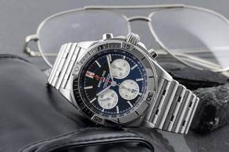 Thumbnail von Breitling Chronomat 42 B01 42 Chronograph Automatik Ref. AB0134 Box & Papiere