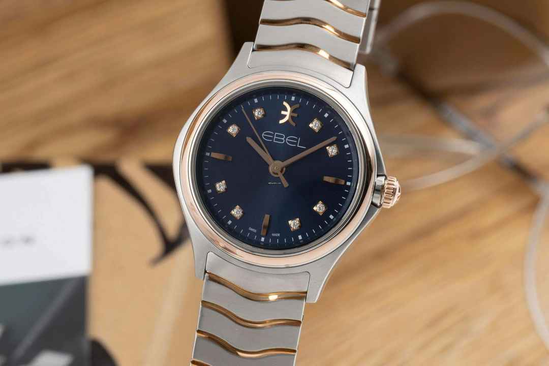  Ebel Classic Wave Stahl/Rosegold Diamanten Ref. 03.1.15.1051 
