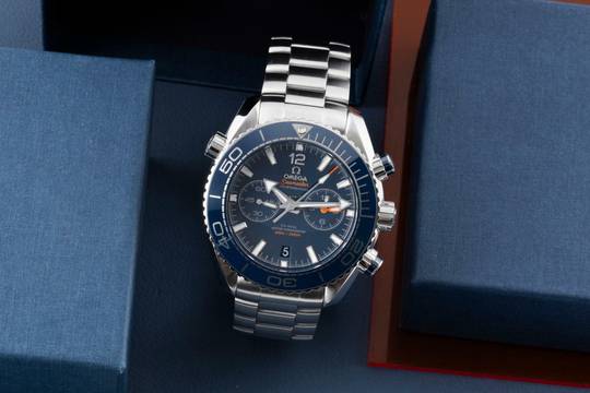  Omega Seamaster Planet Ocean Chronograph 600M Co-Axial Ref. 215.30.46.51.03.001 B&P 