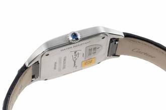 Thumbnail von Cartier Santos Dumont Black Lacquer Handaufzug Herrenuhr Ref. WSSA0046 B&P 2023