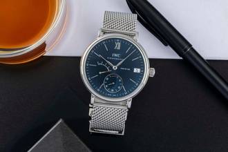 Thumbnail von IWC Portofino Handaufzug Edelstahl Handaufzug Herrenuhr Ref. IW510116 Box & Papiere 2009