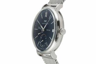 Thumbnail von IWC Portofino Handaufzug Edelstahl Handaufzug Herrenuhr Ref. IW510116 Box & Papiere 2009