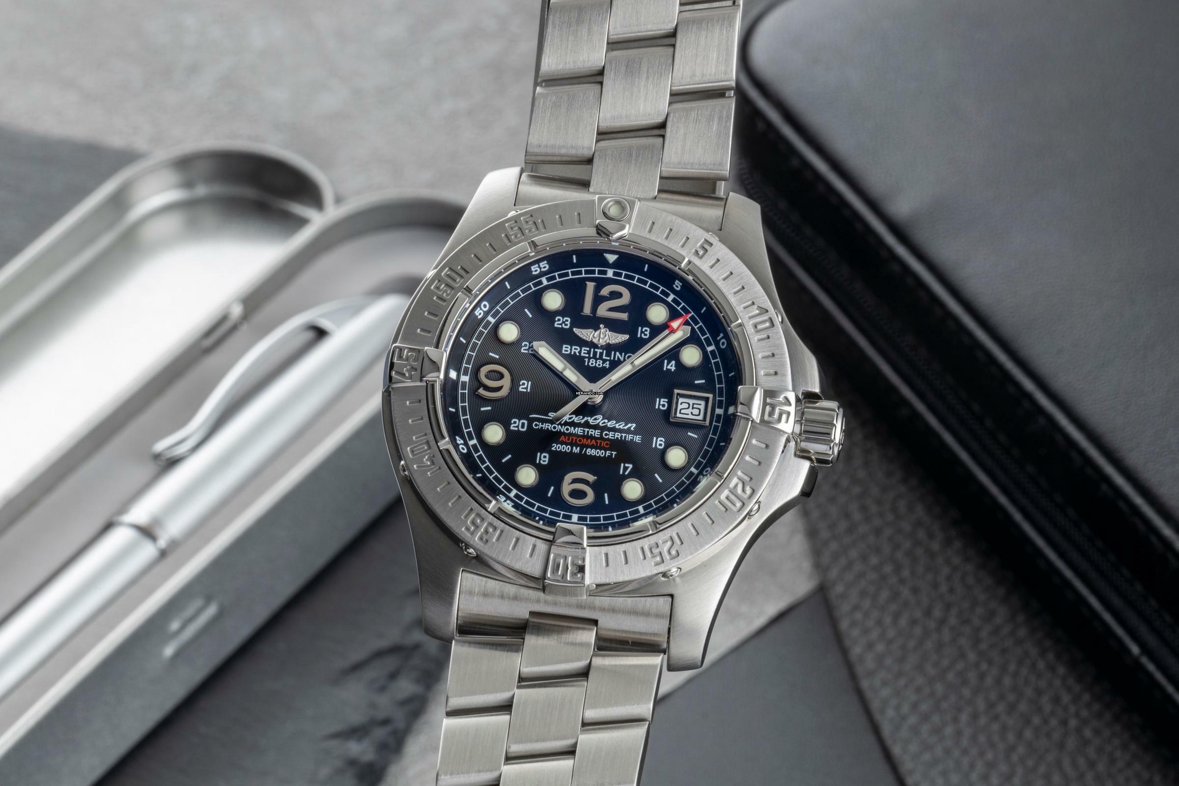  Breitling Superocean Steelfish Chronometre 2000M Steelfish Edelstahl Automatik Ref. A17390 