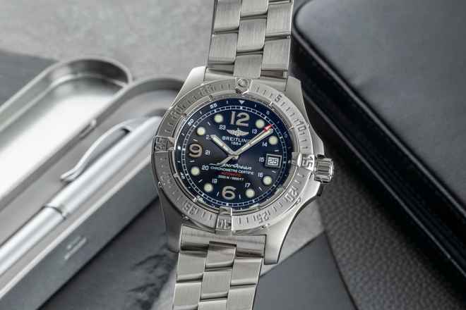  Breitling Superocean Steelfish Chronometre 2000M Steelfish Edelstahl Automatik Ref. A17390 