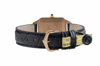 Thumbnail von Cartier Santos Dumont 18k Rotgold Quarz Damenuhr WGSA0022 4212