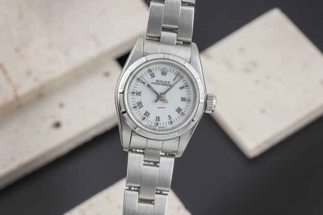  Rolex Oyster Perpetual 26 Lady Automatik Edelstahl Damenuhr Ref. 67230 Papiere 1995 
