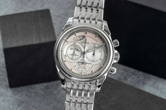  Omega De Ville Chronograph Stahl Automatik Herrenuhr Ref. 4550.30.00 