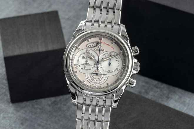  Omega De Ville Chronograph Stahl Automatik Herrenuhr Ref. 4550.30.00 