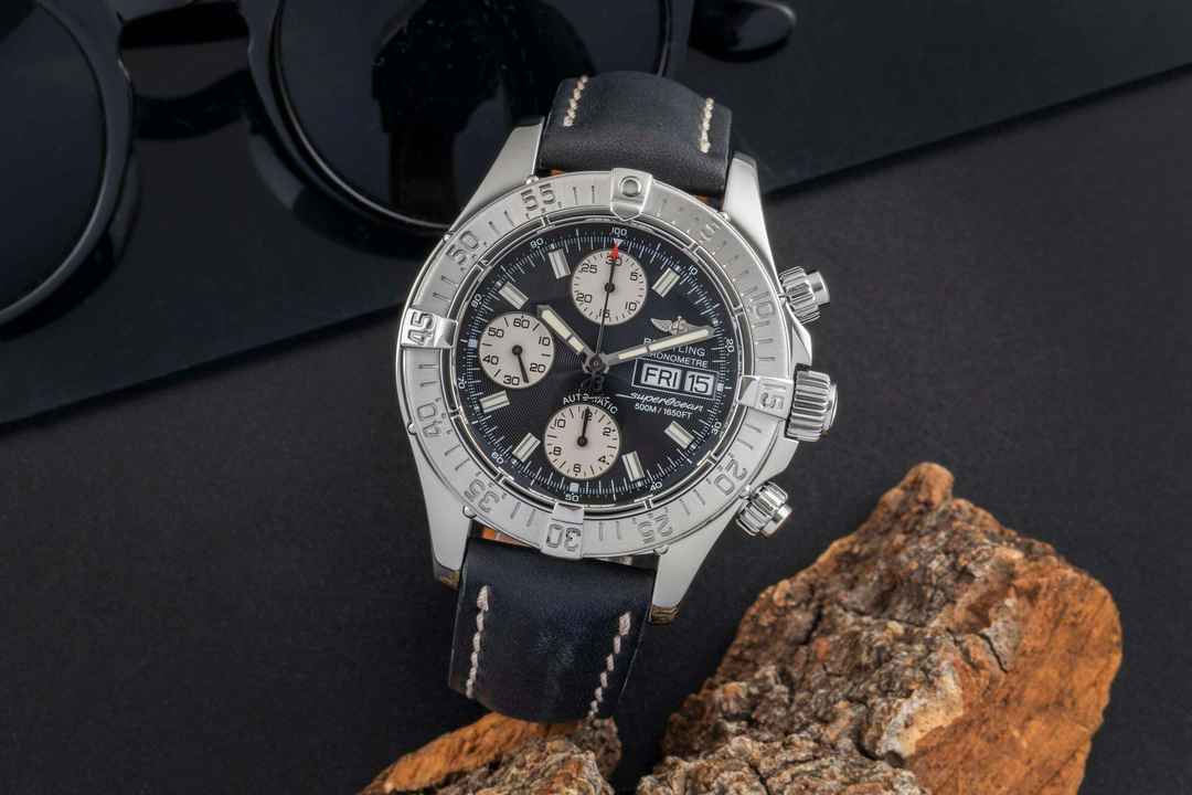  Breitling Superocean Chronograph II Stahl Automatik Herrenuhr Ref A13340 