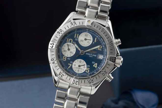  Breitling Colt Chronograph Automatic Edelstahl Automatik Herrenuhr Ref. A13035.1 B&P 1997 