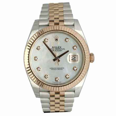  Rolex Datejust 41 Jubilee 126331 Everose Gold Steel Diamond 