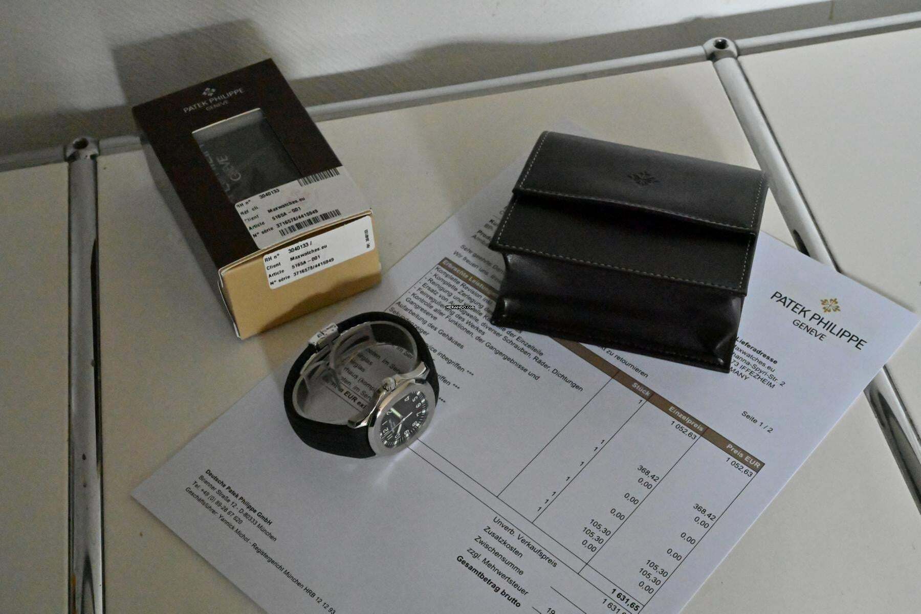 Thumbnail von Patek Philippe Aquanaut 38mm Vintage 5165A-001 - Patek Service 03/2026