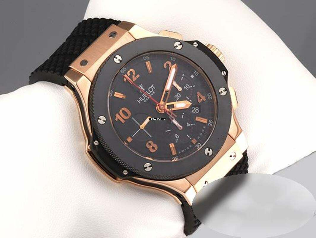 Thumbnail von Hublot Big Bang 44 mm Chronograph 301.pb.131.rx Rosegold 750 Keramik Herren 18kt Rose Gold Black Dial
