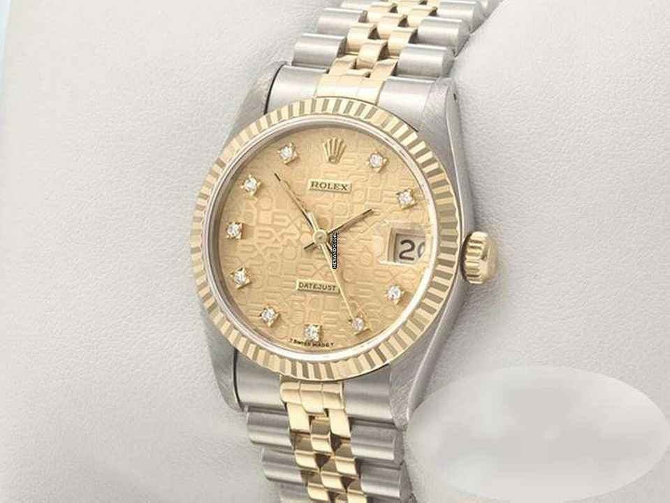  Rolex Datejust 31 31mm Medium 68273 Stahl Gelbgold 750 Diamanten Automatik Stainless Steel 18kt Yellow Gold Jubilé-band Chronometer Oyster 