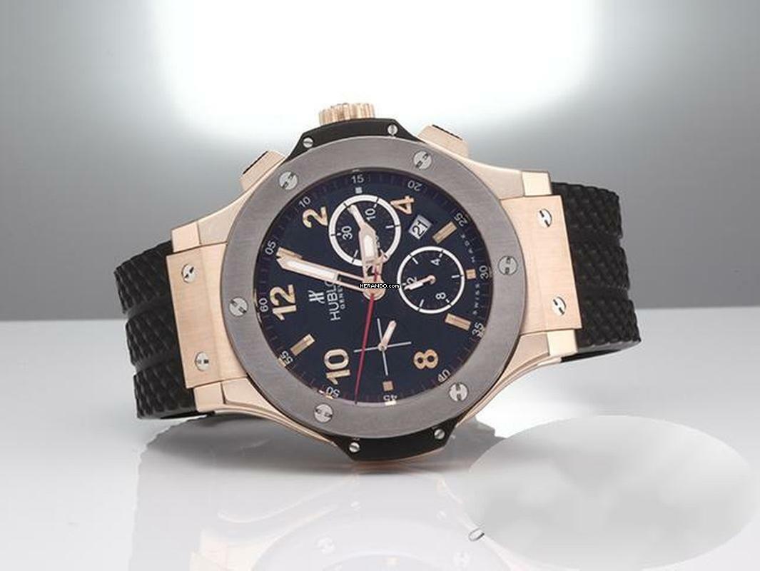 Thumbnail von Hublot Big Bang Rosegold 750 Tantal 301.pt.130.rx 2006 Limited Edition Chronograph Automatik 18kt Rose Gold Black Dial