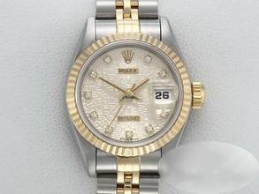 Thumbnail von Rolex Lady-Datejust Stahl Gelbgold 750 1996 Diamanten Automatik Stainless Steel 18kt Yellow Gold Jubilé-band Chronometer Oyster