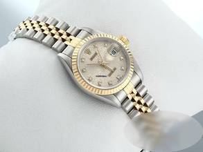 Thumbnail von Rolex Lady-Datejust Stahl Gelbgold 750 1996 Diamanten Automatik Stainless Steel 18kt Yellow Gold Jubilé-band Chronometer Oyster