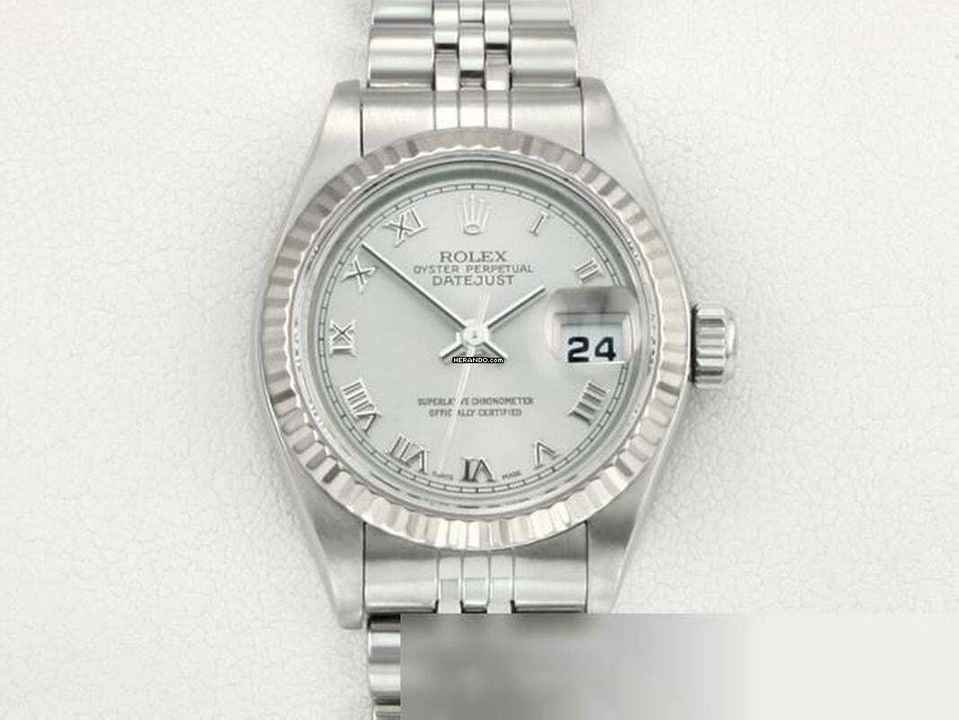  Rolex Lady-Datejust Stahl Weissgold 750 2000 Automatik Gold Damen Stainless Steel 18kt White Gold Jubilé-band Chronometer Oyster 