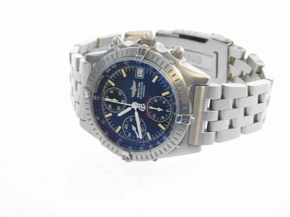  Breitling Blackbird Chronomat Blackbird Serie Speziale original Pilotband mattiert wie Neu 
