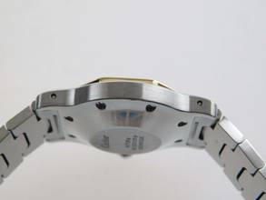 Thumbnail von Cartier Santos Octagon weißes Blatt Automatik XL 30mm Stahl Gold im Top Zustand langes strammes Band perfektes Swiss Made Dial 30 mm